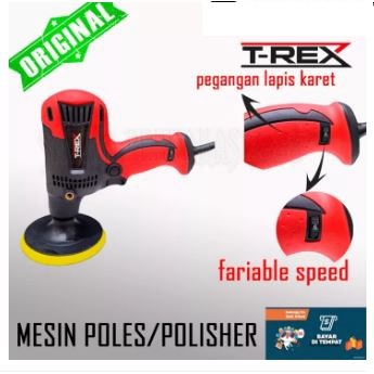 TREX Mesin Poles Polisher Mobil/Motor 5 Inch Variable Speed RYU Gun polisher Car 5&quot;