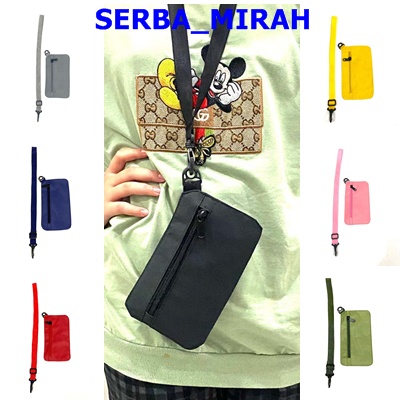 SM_ Dompet Hp Leher Sling Phone Bag Tas selempang hp mini leher gantung hanging wallet Kartu hp term