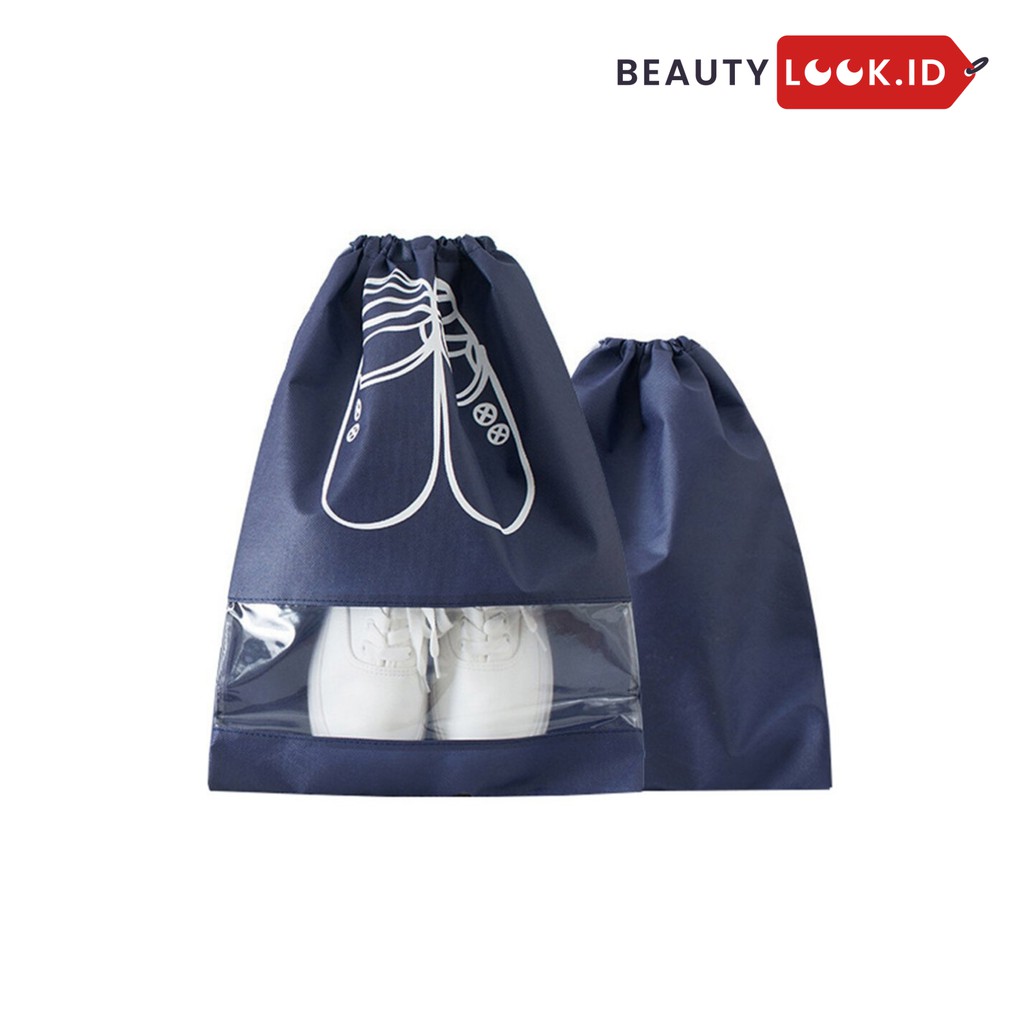 Tas Serut Sepatu Anti Air Kantong Penyimpanan Sepatu Kantong Sepatu Travel Pouch Sepatu Waterproof P