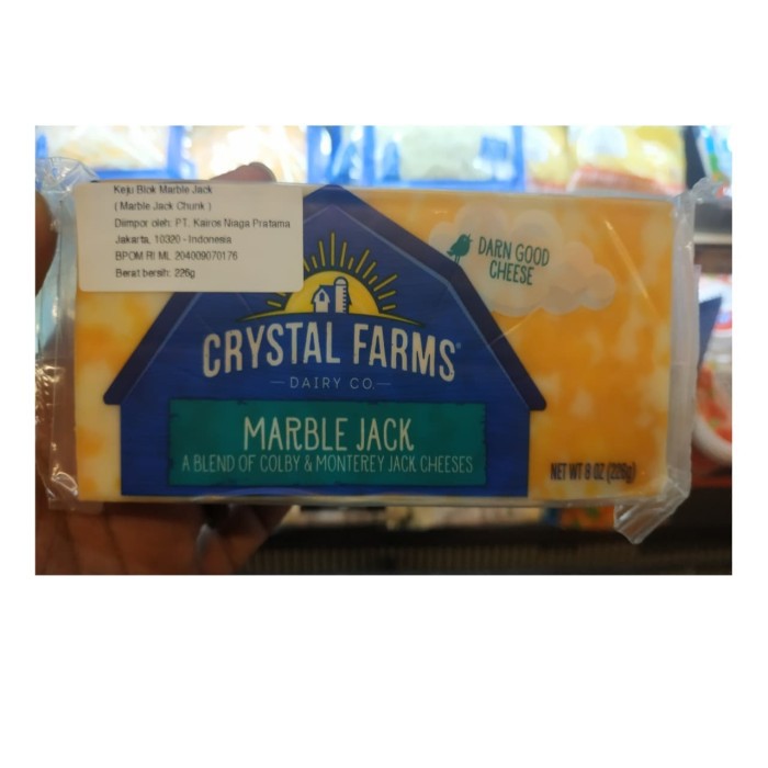

Crystal Farms Marble Jack Chunk Keju Block 226 gr