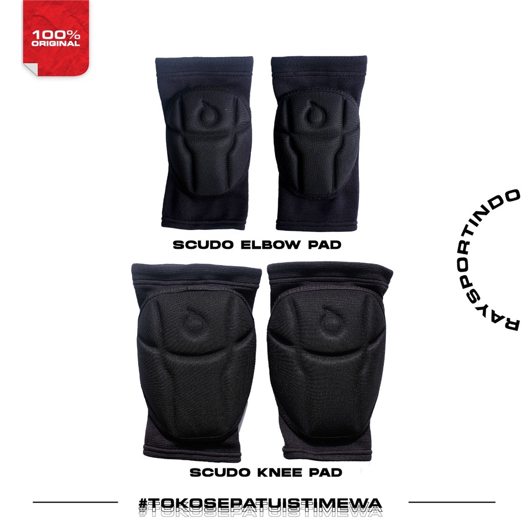 ORTUSEIGHT SCUDO ELBOW PAD & KNEE PAD BLACK