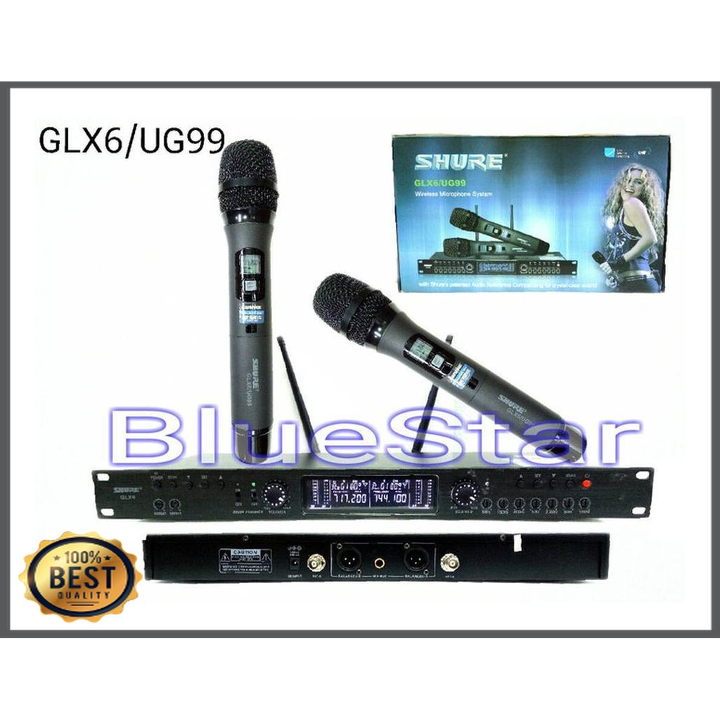 Mishad Shop -  Microphone Mic wireless shure GLX 6 / UG 99 UHF professional GU-5117-1412