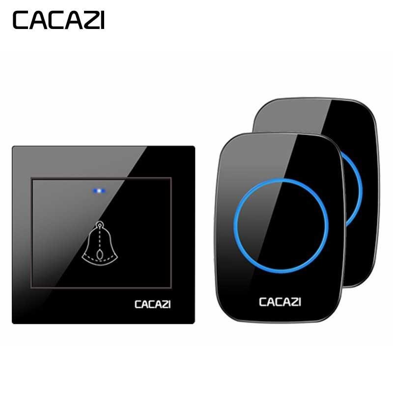 Termurah ! CACAZI Bel Pintu Wireless Waterproof 1 Transmitter 2 Receiver - H10