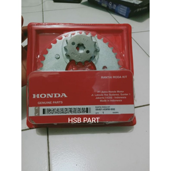 GEAR SET KOMPLIT HONDA REVO ABSOLUT BLADE 110 KWB