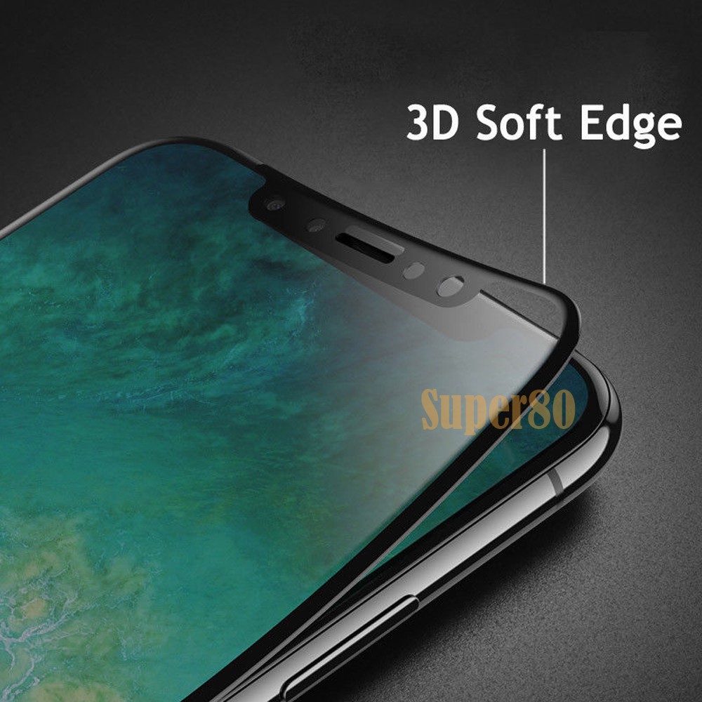 Tempered 3D iPhone 7 8 Plus X XS Max Full Cover Screen Guard Glass Curved