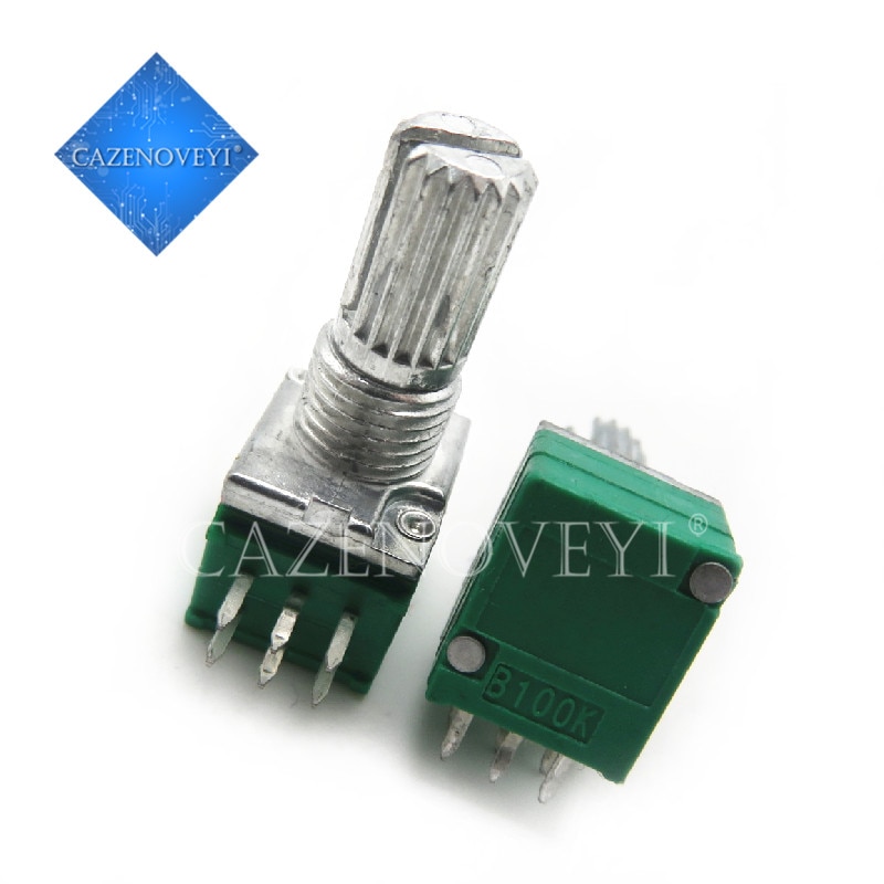 5pcs/lot RK097G 5K 10K 20K 50K 100K 500K B5K with a switch audio 6pin shaft 15mm amplifier sealing potentiometer In Stock