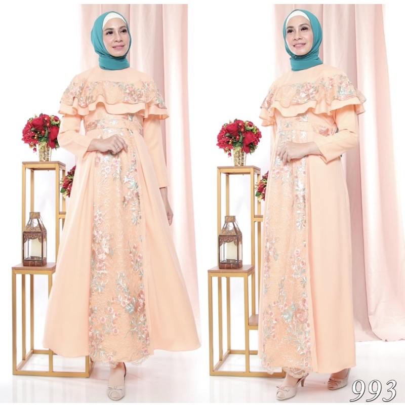 Gamis PEsta Bordir Jemia 993