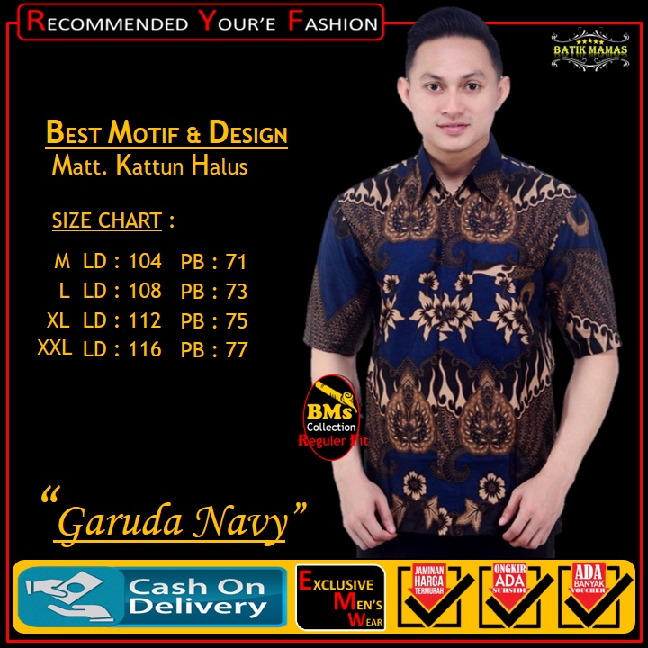 [BISA COD]-KEMEJA BATIK COWOK KEKINIAN BAJU BATIK REMAJA PRIA JUMBO KEMEJA BATIK PRIA LENGAN/TANGAN 