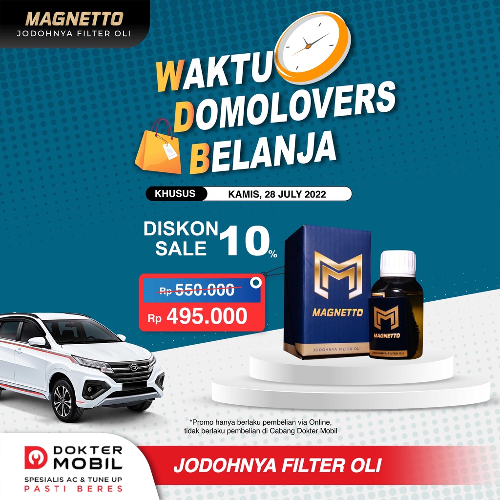 Magnetto Dokter Mobil Magnet Filter Saringan Oli Mobil Penghemat BBM