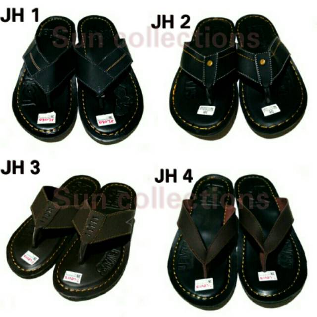 Sandal Kasual pria Jepit Kulit (sintetic Kalep) 1 Kg = 3 Pasang