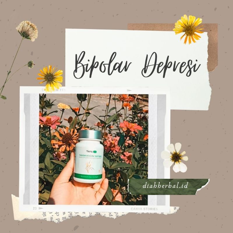 Obat Bipolar / Depresi Vitaline Softgel Tiens