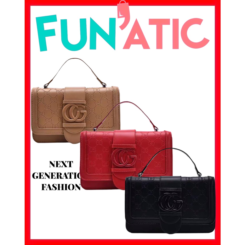 Funatic Tas Selempang Raintai Wanita Import Fashion Korea Uk 22 X 9 X 15 cm FA963