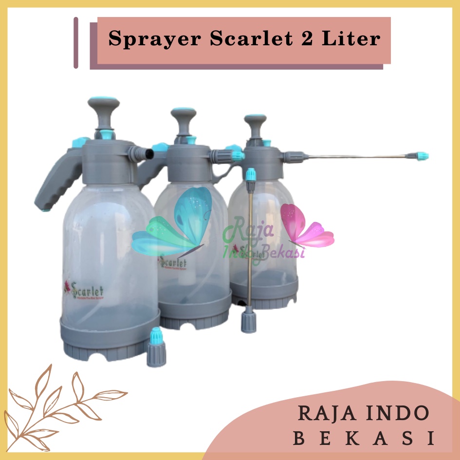 Semprotan 2 Liter Semprotan Disinfektan 2 Liter Hand Sprayer Tanaman Spray Semprot Manual - Sprayer 2 Liter Super Stick Scarlet, Sprayer Jet Pompa 2Liter