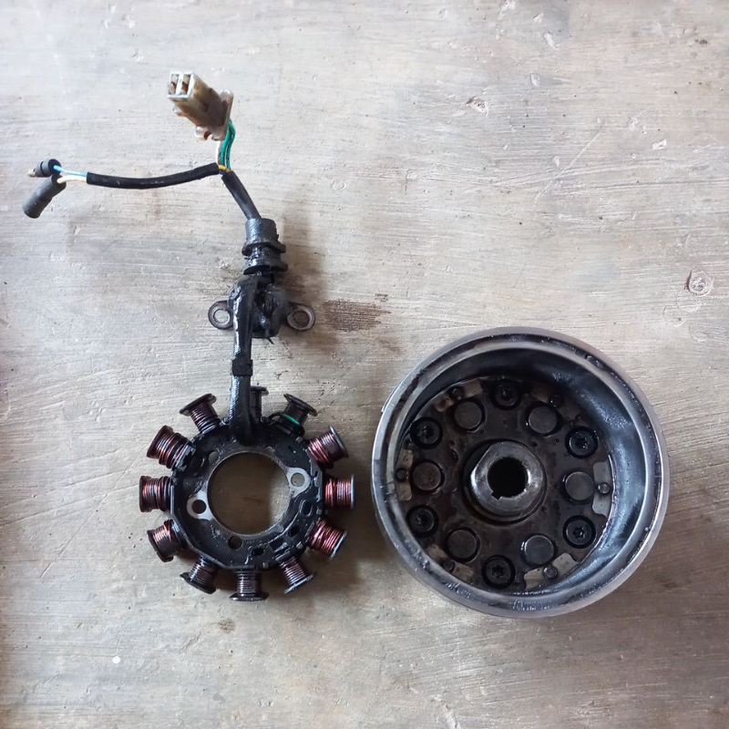 Mahnit magnet Set spul dan pulser Honda revo abs blade 110 original lepasan