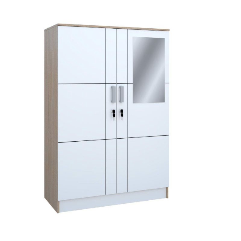 Lemari Pakaian Anak 2 Pintu Cermin Graver