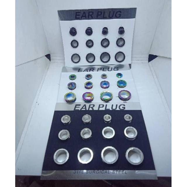 Anting piercing plug premium