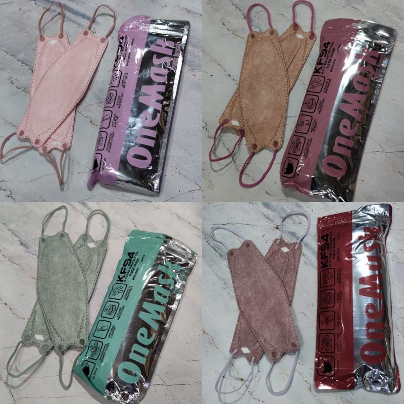 KF94 ONE MASK - MASKER KF94 4PLY ONE MASK WARNA - MIRIP SHUMU ECERAN /