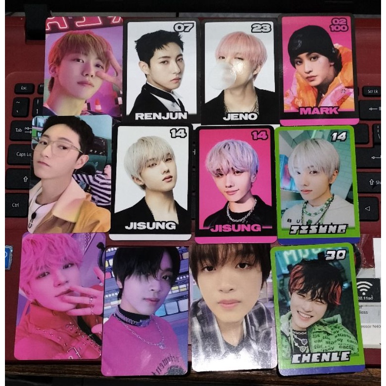 Trading card Glitch mode A B Jeno Renjun Jaemin Haechan Jisung Mark Chenle