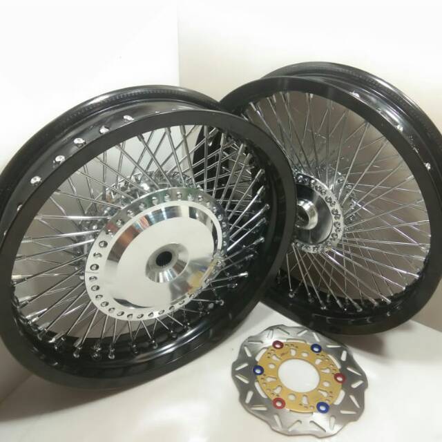 Velg Jari jari seribu motor vario-beat-scoopy-beat fi berikut piringan cantik sudah stell velg