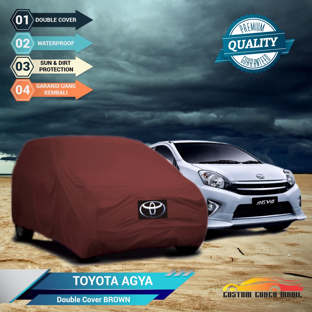 Cover/Selimut mobil Toyota Agya outdoor double cover