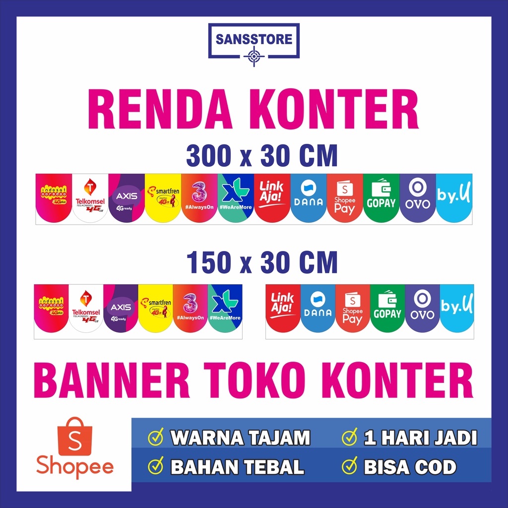 BANNER RENDA KONTER HIASAN KONTER