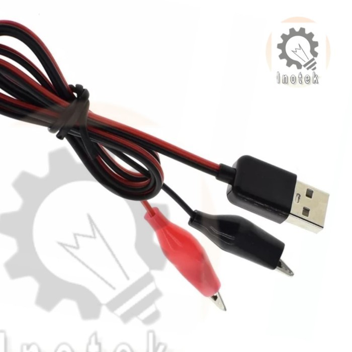 Kabel USB Capit Buaya - Klem Buaya-USB Power Supply Multi Tester