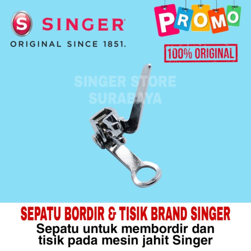 Sepatu bordir dan tisik mesin jahit SINGER