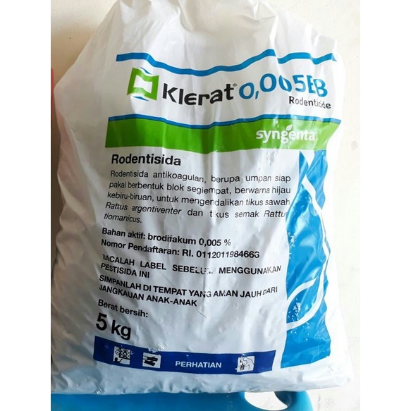 Racun Tikus KLERAT 0.005BB 5 kg