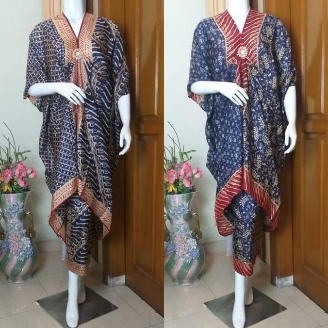 Terbaru Baju Setelan Wanita - Kaftan Batik Xndr L229 - Grabdress