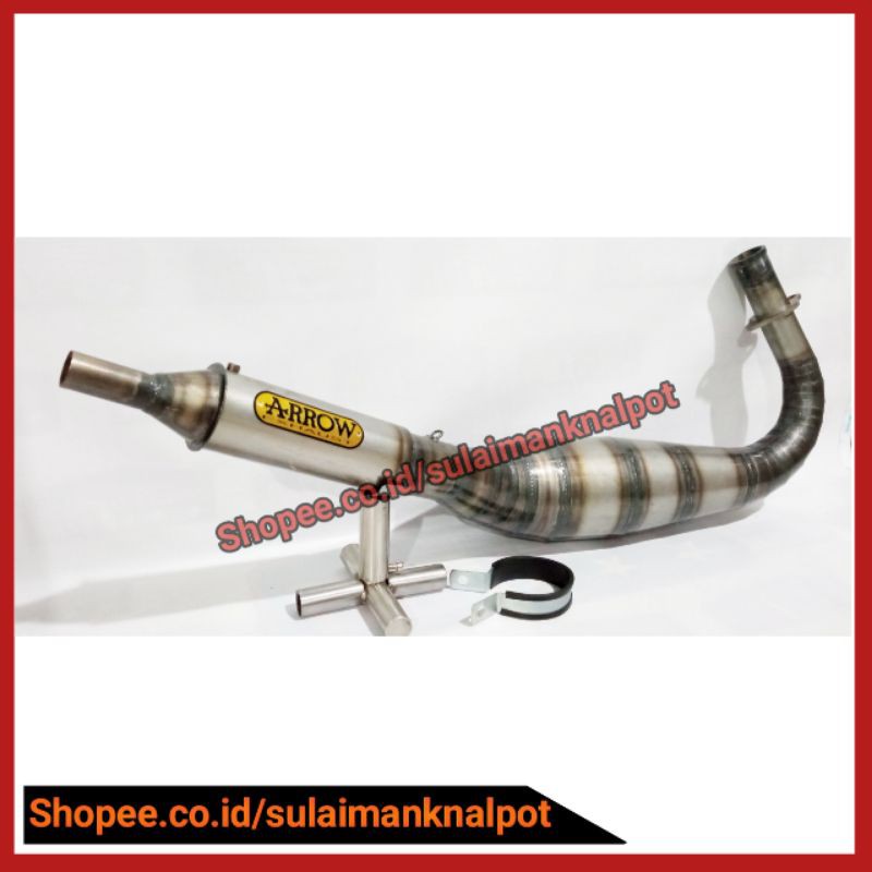 knalpot racing arrow rx king kolong tello kompetis