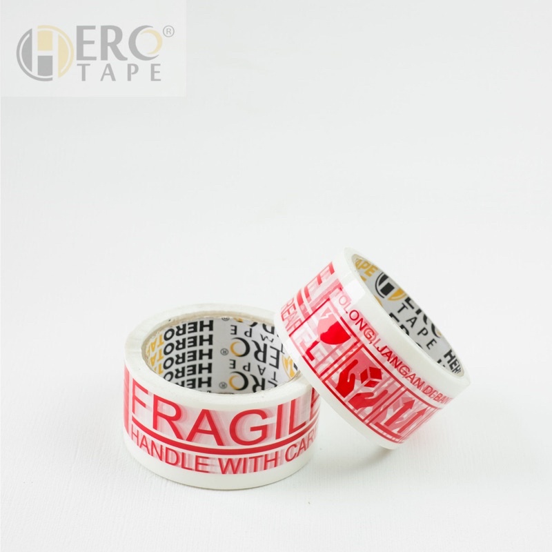 

Lakban FRAGILE Jangan Dibanting (HOKI / TAKUMI / HERO TAPE - 70 yard)