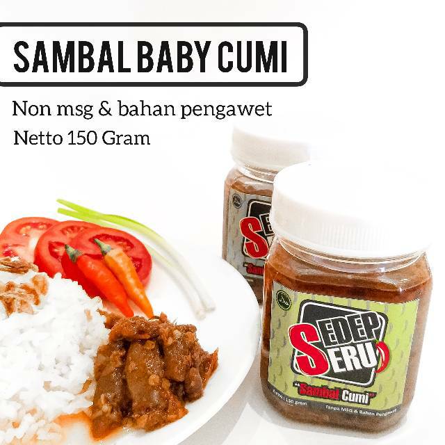 

LARIS!! Sambal Baby Cumi SEDEPSERU! (150 Gram) - Pedasnya Pas Bikin Puas! Non MSG & Bahan Pengawet