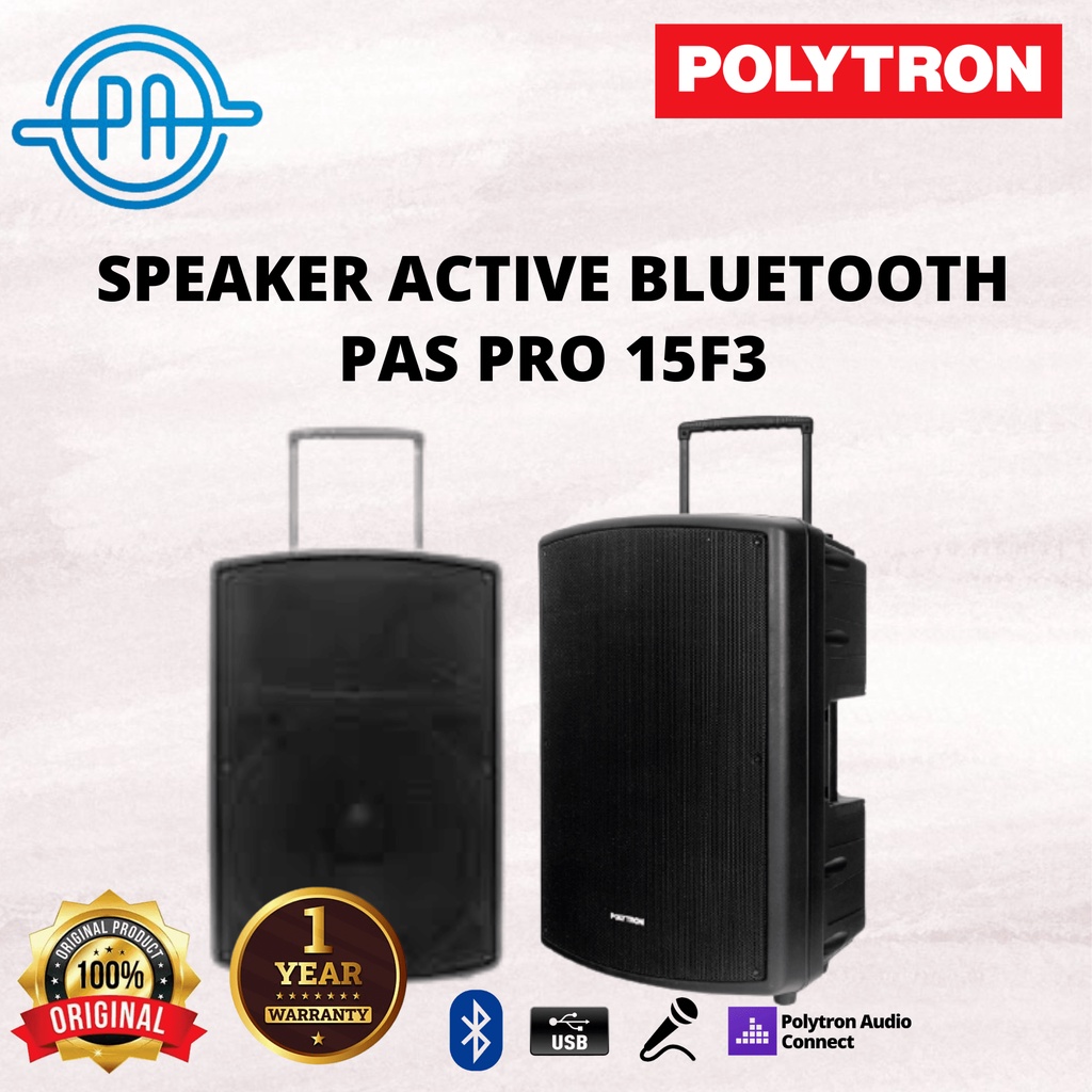 SPEAKER PORTABLE POLYTRON PAS PRO 15F3 / PASPRO15F3 BLUETOOTH INDOOR OUTDOOR