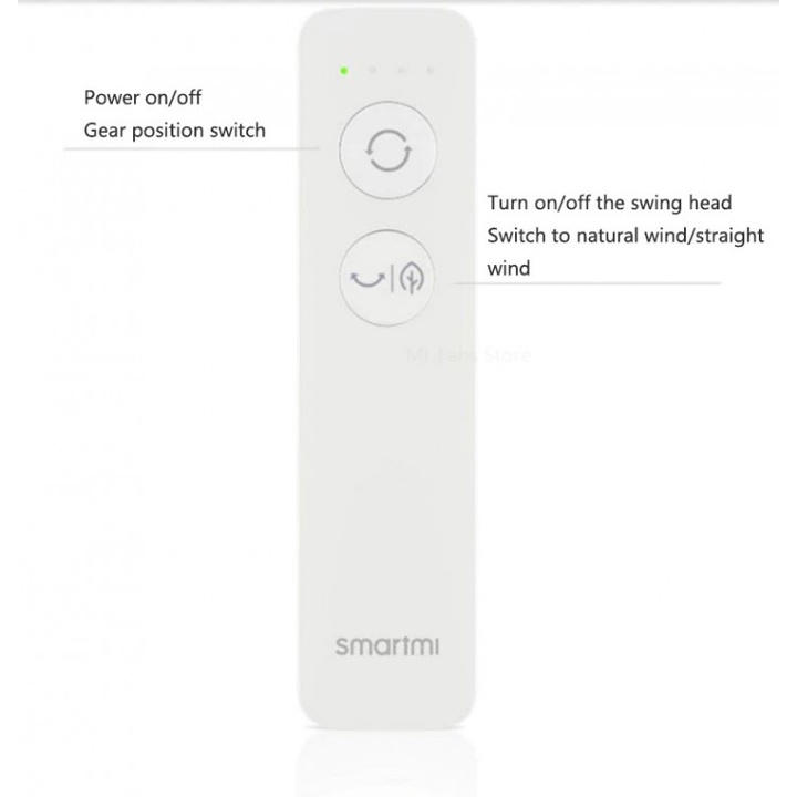 131 Remote Control Bluetooth untuk Kipas Smartmi Fan 2 dan 2S - FSYKQ04ZM