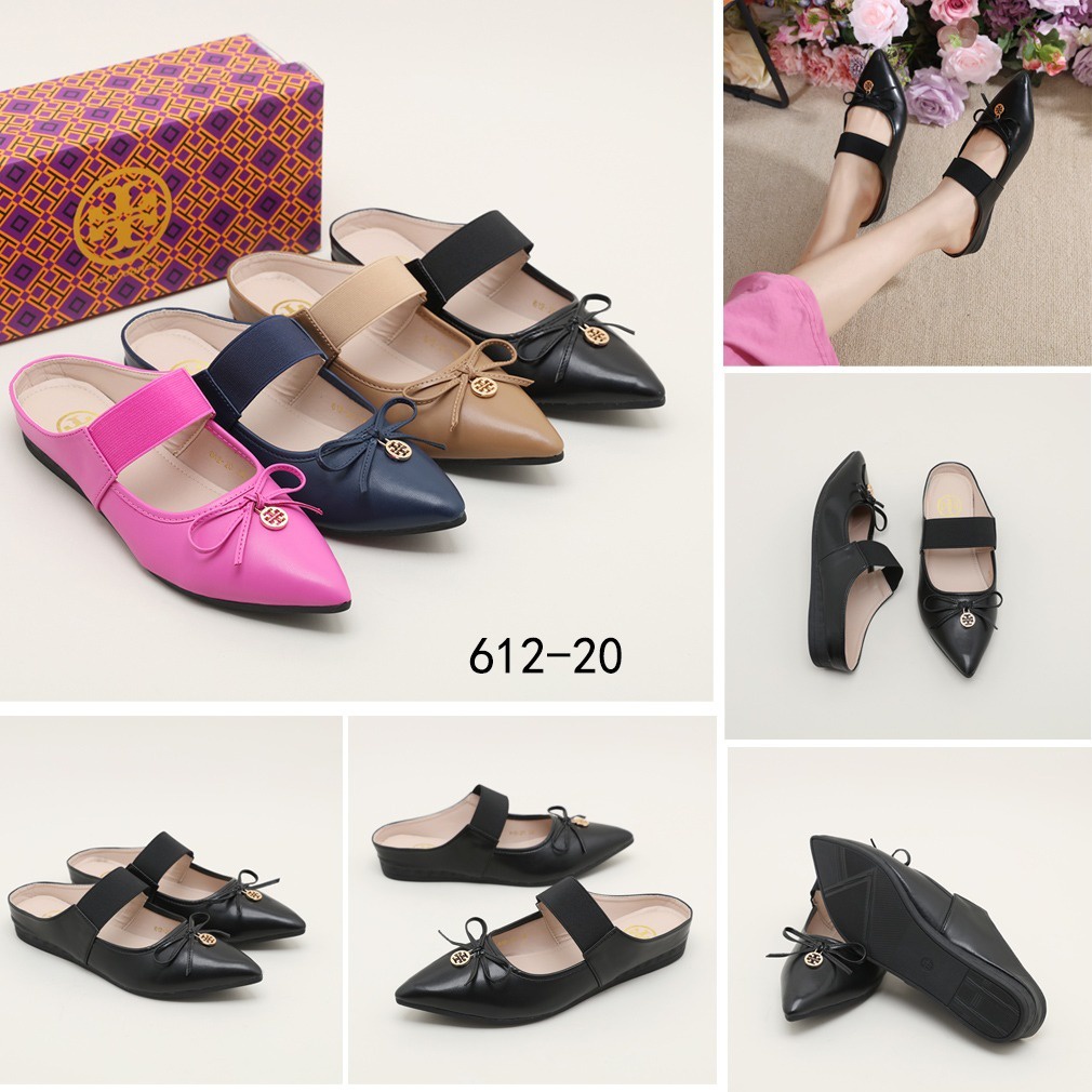 TB Leather Flat Heels Sandals 612-20