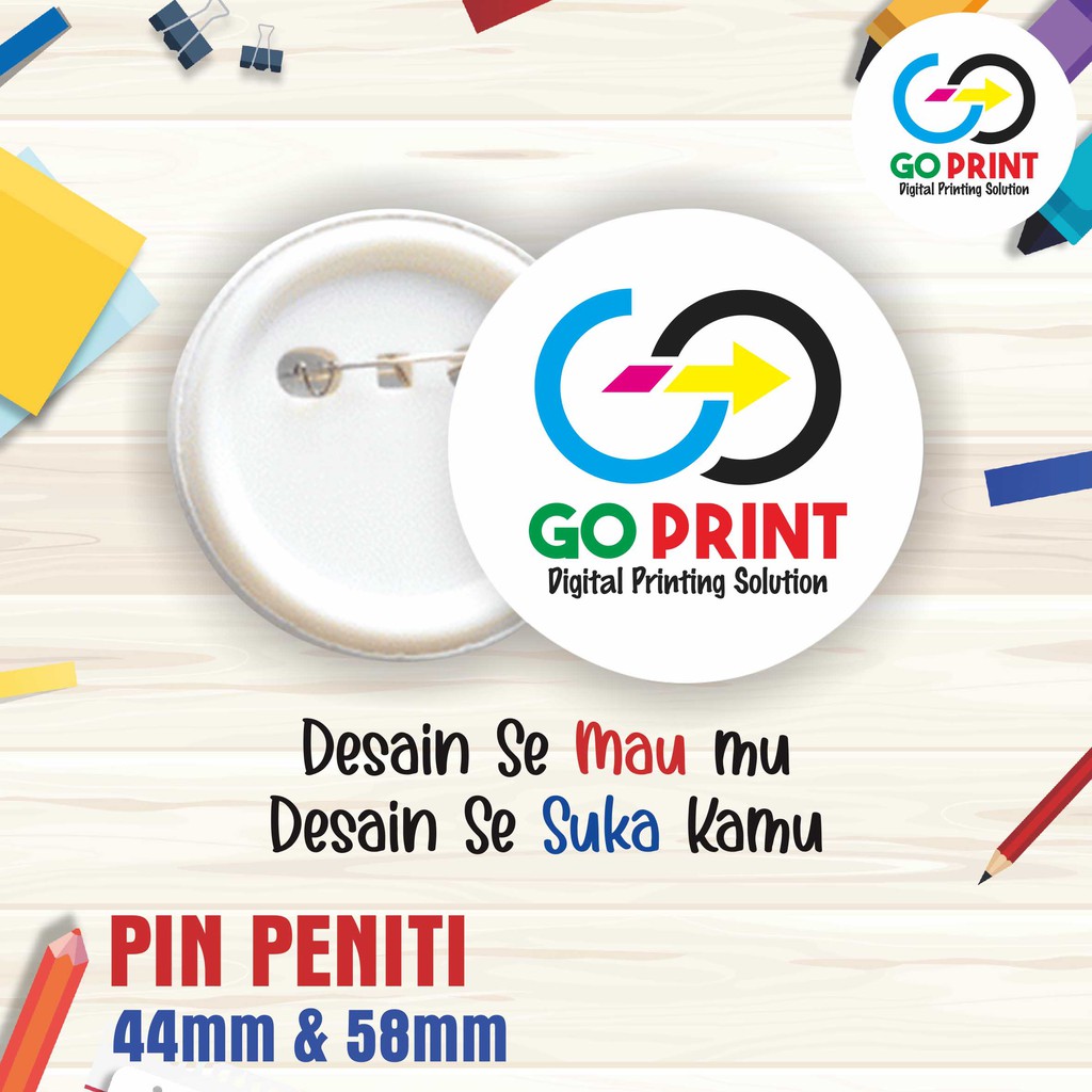 Pin Peniti Custom Murah 44 & 58mm/Souvenir/Bros/Kpop/Bebas Gambar