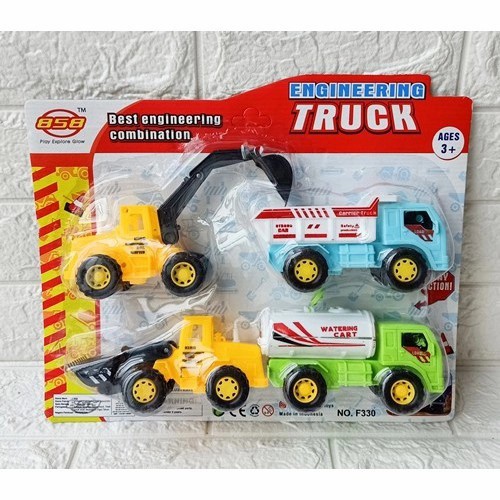 Mainan Mobil Truk Konstrukso Truck Construction Anak Cowok 2 3 4 Tahun