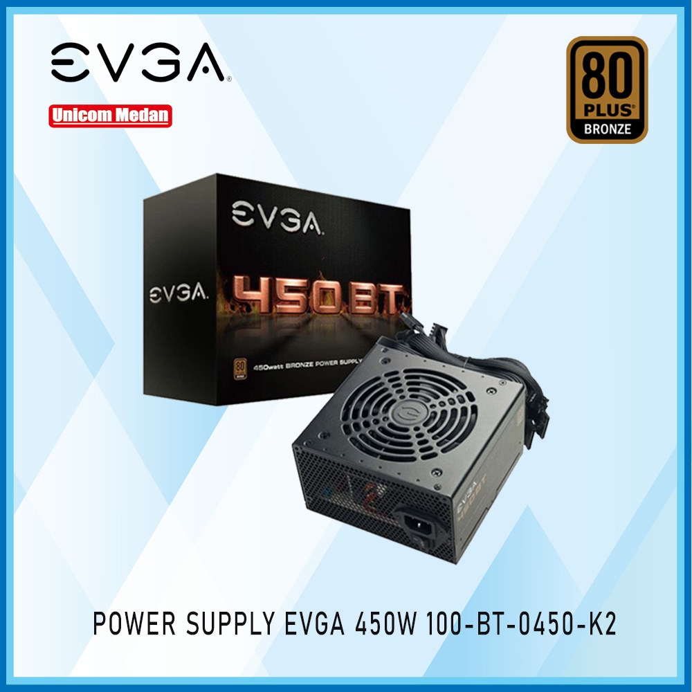 PSU EVGA 450W 80PLUS BRONZE 100-BT-0450-K2 POWER SUPPLY