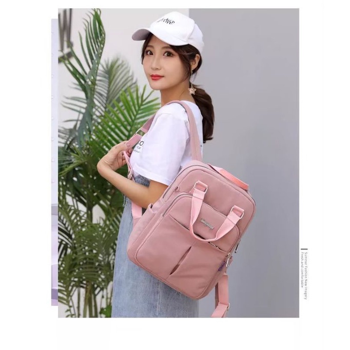 Tas Ransel Wanita Cantik Import Batam Dollyn Cabella - Tas Ransel Fashion Wanita Remaja 2IN1