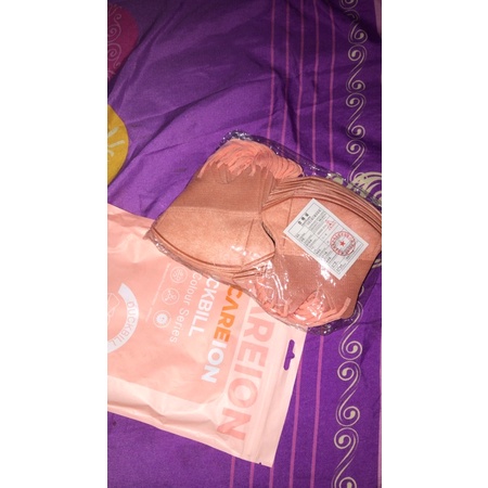 Masker Duckbill warna Coffe / coklat susu dan matcha / Cherry red