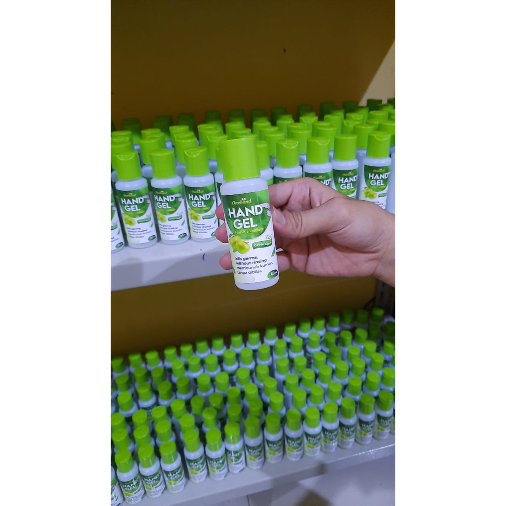 [HARGA NORMAL] Handsanitizer Gel 60ml &amp; 100ml - Terdaftar BPOM 70% Alcohol Halal One Hand