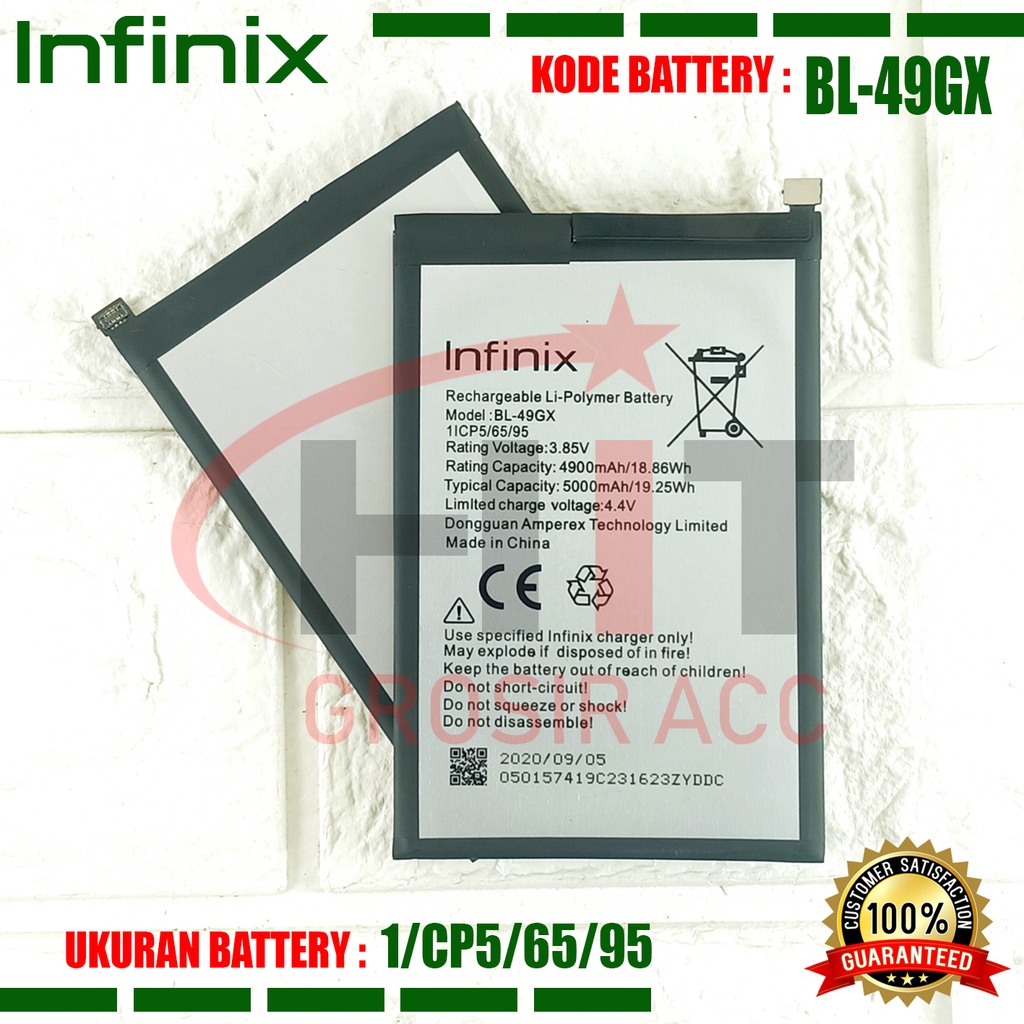 Baterai Infinix Note 7 / X690, Note 7 Lite / X656 / Smart 5 - BL-49GX