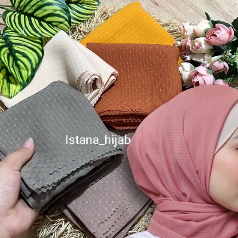 Hijab Segiempat POTTON STAR Lasercut