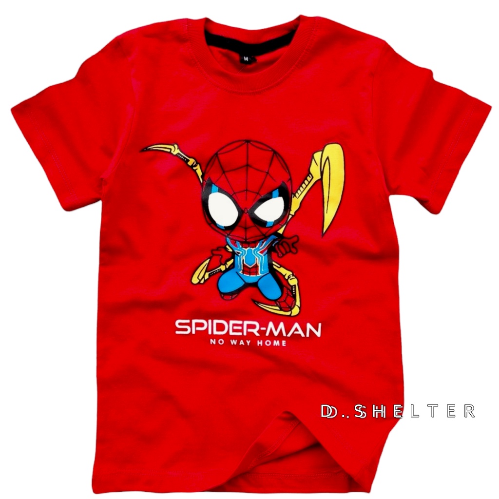 KAOS DISTRO ANAK MERAH SPIDERMAN NO WAY HOME/D.SHELTER