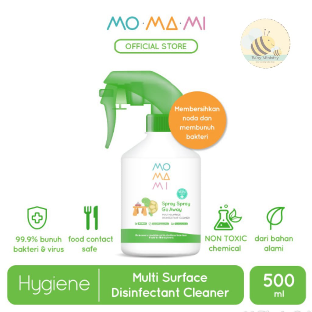 MoMaMi Spray Spray Go Away Multisurface Cleaner Spray 500ml // disinfektan // pembersih high chair