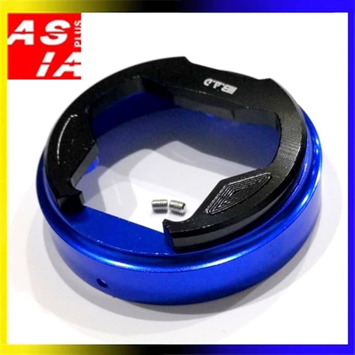 Promo TUTUP TANGKI ASESORIS C2F VARIASI RACING MOTOR YAMAHA NMAX BAD BLUE Limited