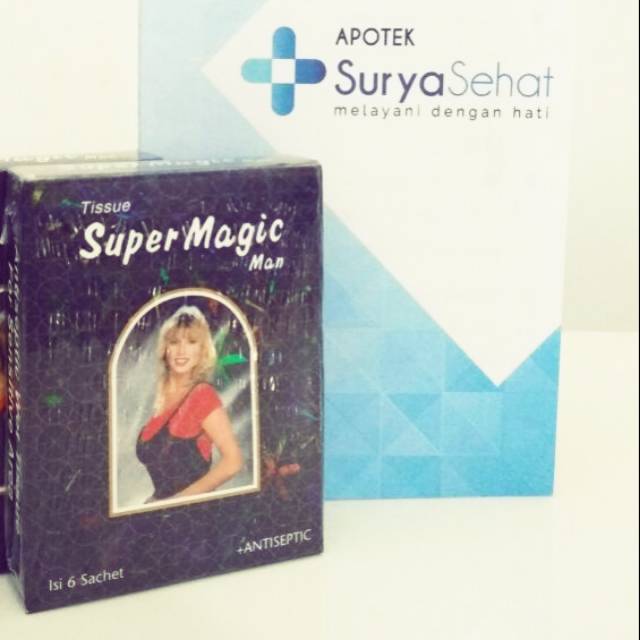 Tissue Super Magic Man isi 3 atau 6 sachet - Tissue Magic - Tisu Magic - Magic Power