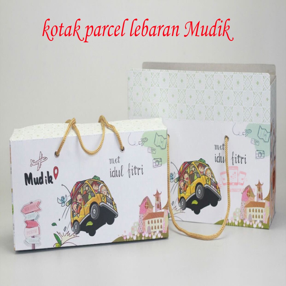 Kotak Lebaran K8830 / Kotak Parcel Lebaran Motif Mesjid / Kotak Parcel Lebaran Motif Mudik / Kotak Parcel Lebaran Motif Couple / Eid Mubarak Hampers Kotak Parcel Lebaran Goodie Bag Idul Fitri