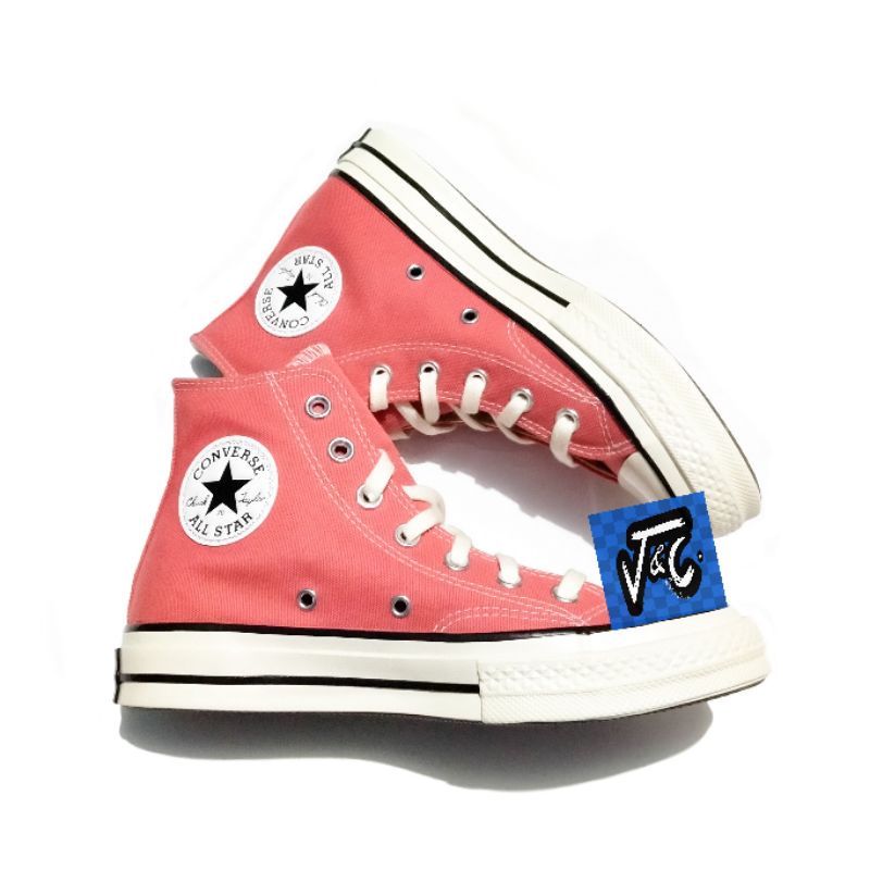 Sepatu Converse Chuck 70 70s Seasonal Color Recycled Canvas Hi Terracotta Pink