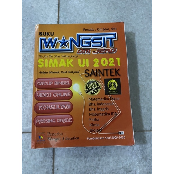 Wangsit Simak UI 2021 Saintek preloved